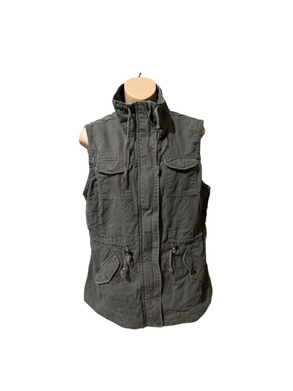 Sebby Olive Green Utility Vest
